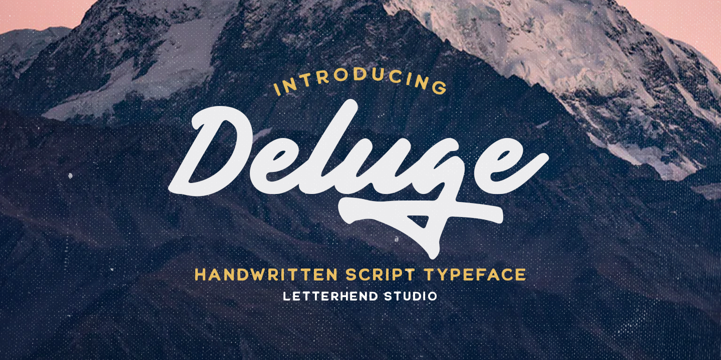 Schriftart Deluge